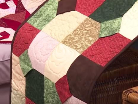 Eunice Mance ensina a fazer um lindo caminho de mesa em patchwork