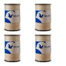 4 Rolos Cordão 3mm Fio Cru São Jose Algodão Para Macramê - Cru
