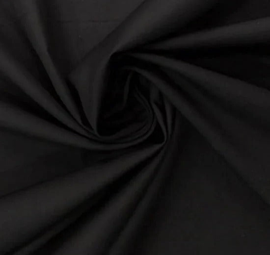 Tecido Tricoline Silky Lisa Caldeira - 50x150 Cor: Preto