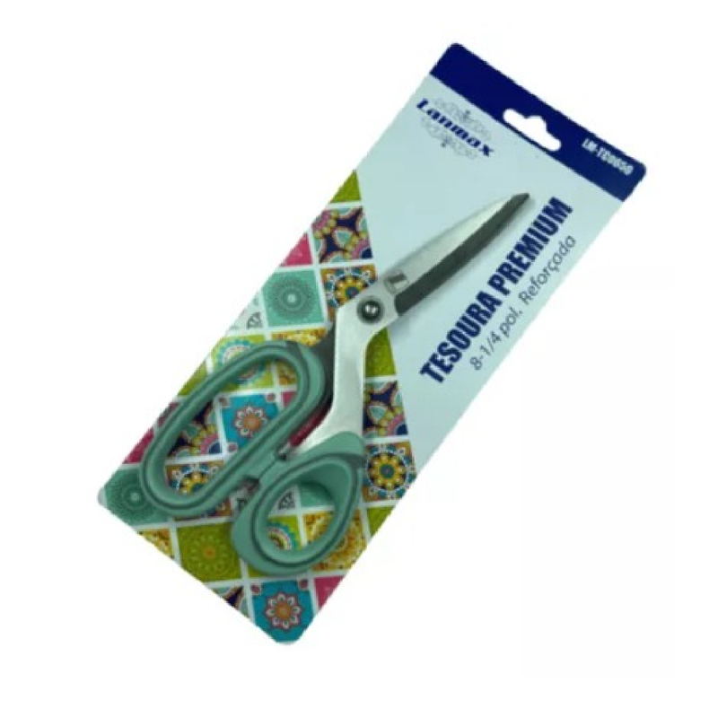 Tesoura Premium 8-1/4 - Verde-claro