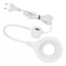 Luminária Led Redonda Haste Flexível Maquina Costura