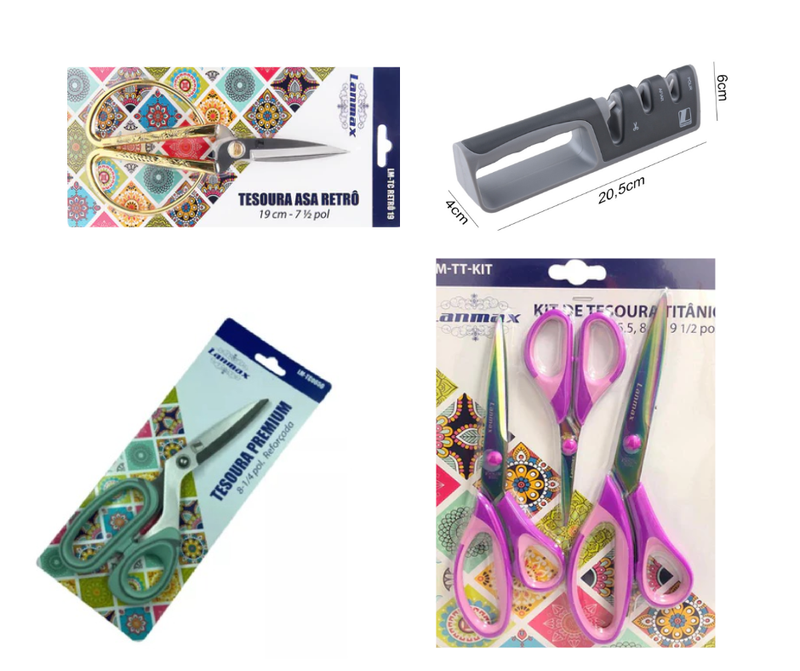 Kit Tesouras Premium Black III