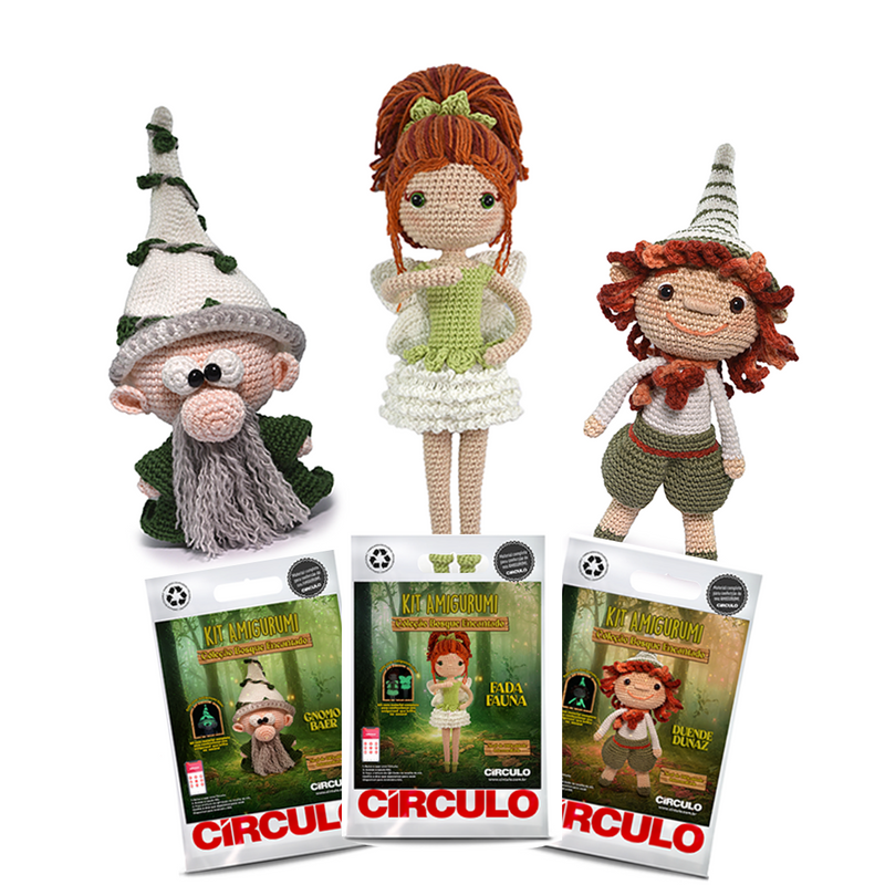 KIT AMIGURUMI  COLEÇÃO BOSQUE ENCANTADO