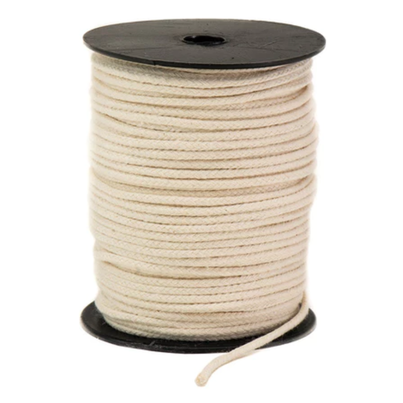 4 Cordão 4mm São Jose 50m 100% Algodão Cru Trançado Com Alma