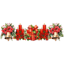 Aplique Termocolante Faixa Natalina Divesas -Medida - 35cmx10cm