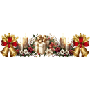 Aplique Termocolante Faixa Natalina Divesas -Medida - 35cmx10cm