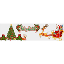 Aplique Termocolante Faixa Natalina Divesas - Medida - 29cm x 6cm