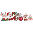 Aplique Termocolante Faixa Natalina Divesas -Medida - 35cmx10cm