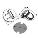 FECHO CORAÇÃO PARA BOLSA