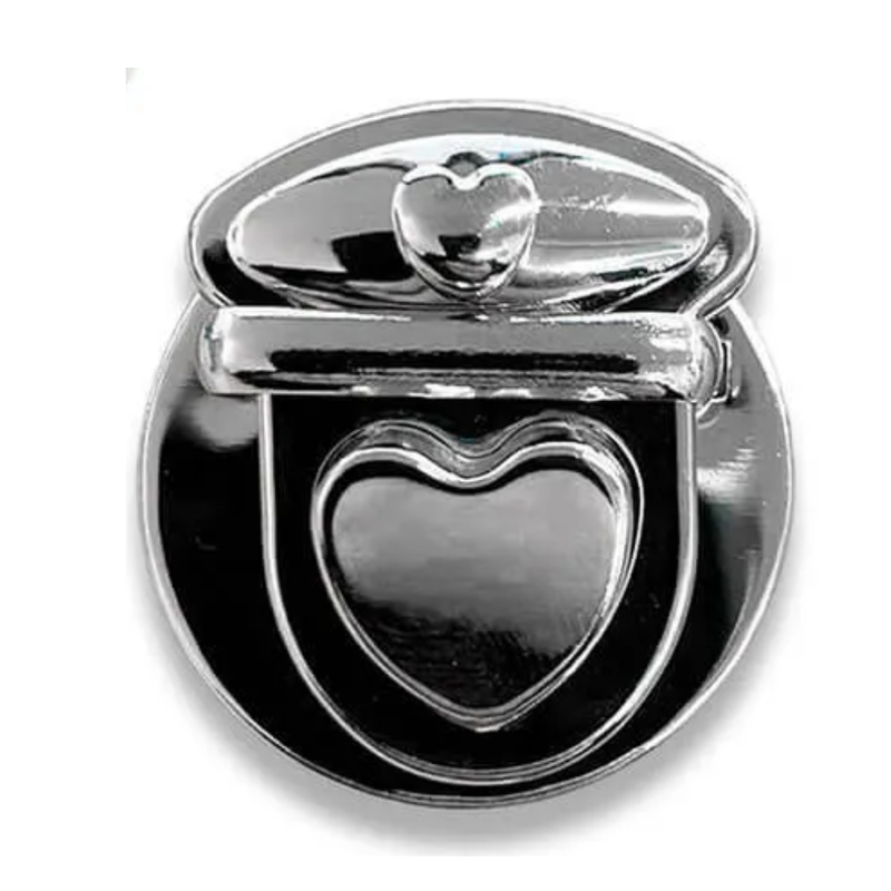 FECHO CORAÇÃO PARA BOLSA