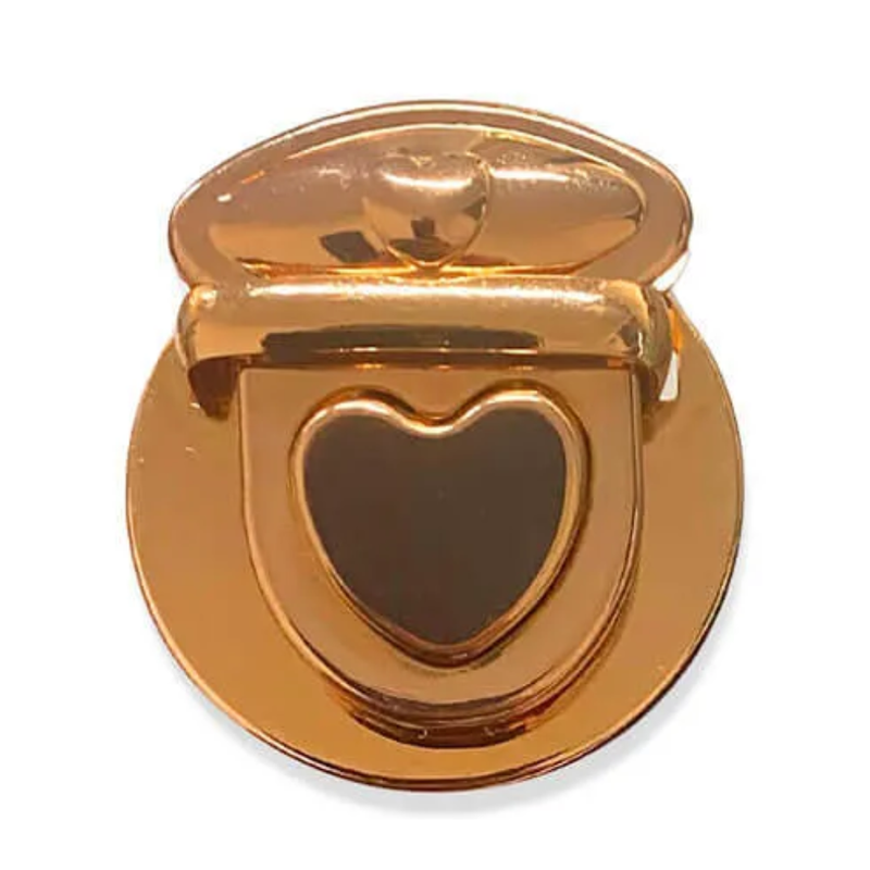 FECHO CORAÇÃO PARA BOLSA