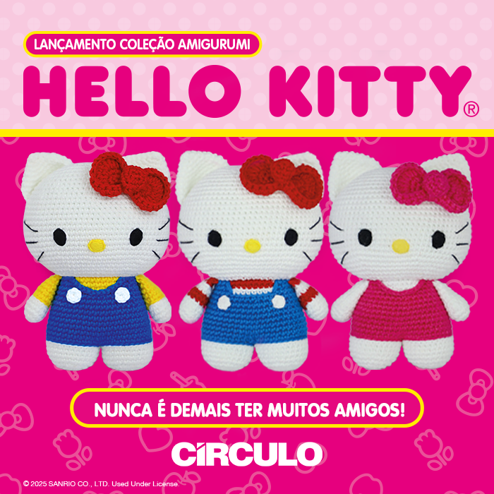 COLECAO AMIGURUMI HELLO KITTY