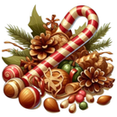 Aplique Termocolante Faixa Natalina Divesas -Med 10 x 11cm