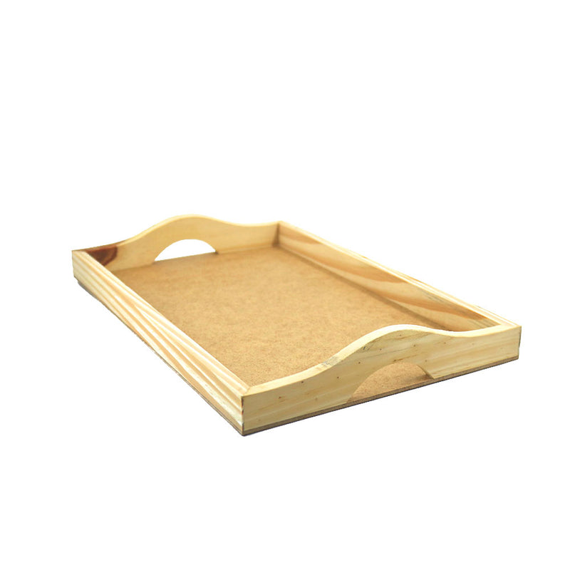 Bandeja Retangular Reta MDF 22x34x4