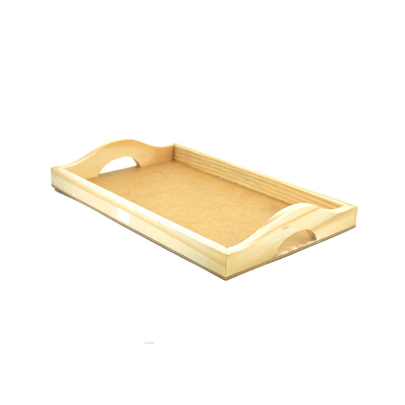 Bandeja Retangular Reta MDF 19x30x4