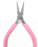 ALICATE PARA BIJUTERIA ROSA 12.5CM -PONTA CURVA