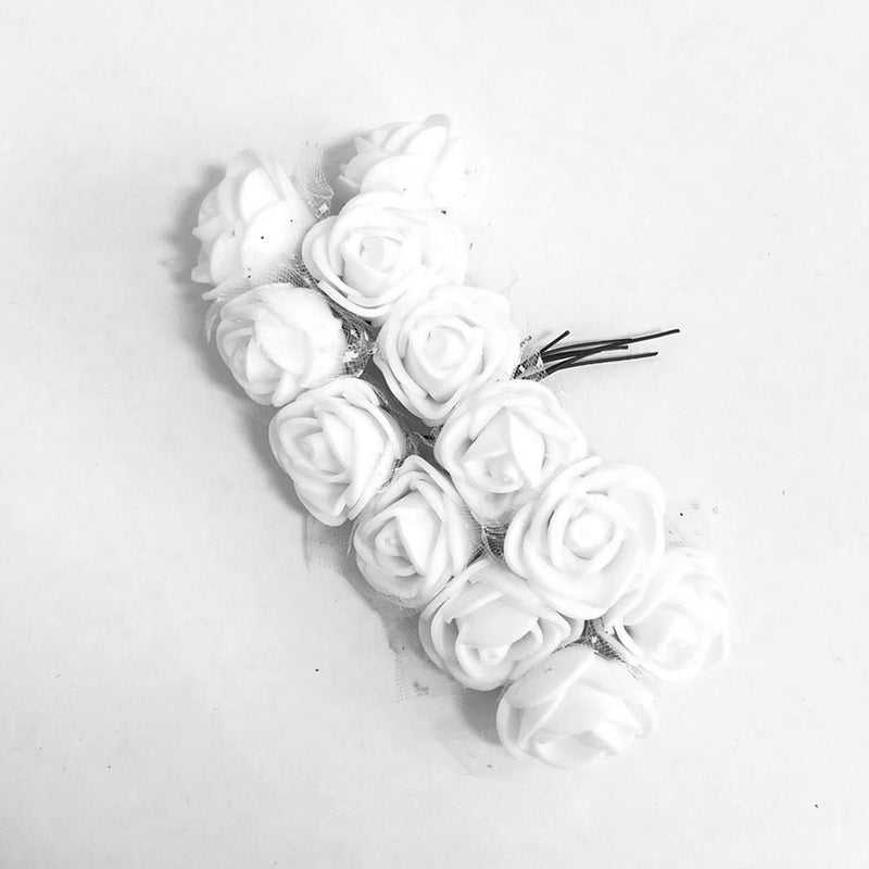 Ramo de Flores com 12 Rosas Cor: Branca