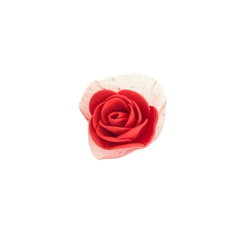 Botão de Rosa Cor: Vermelho - 10 un.