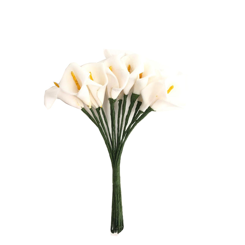 Ramo de Flores com 12 Copo-de-leite Cor: Branca