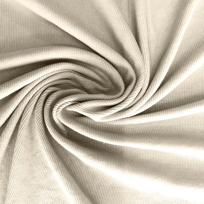 Tecido Punho Canelado - 50x120 - Creme