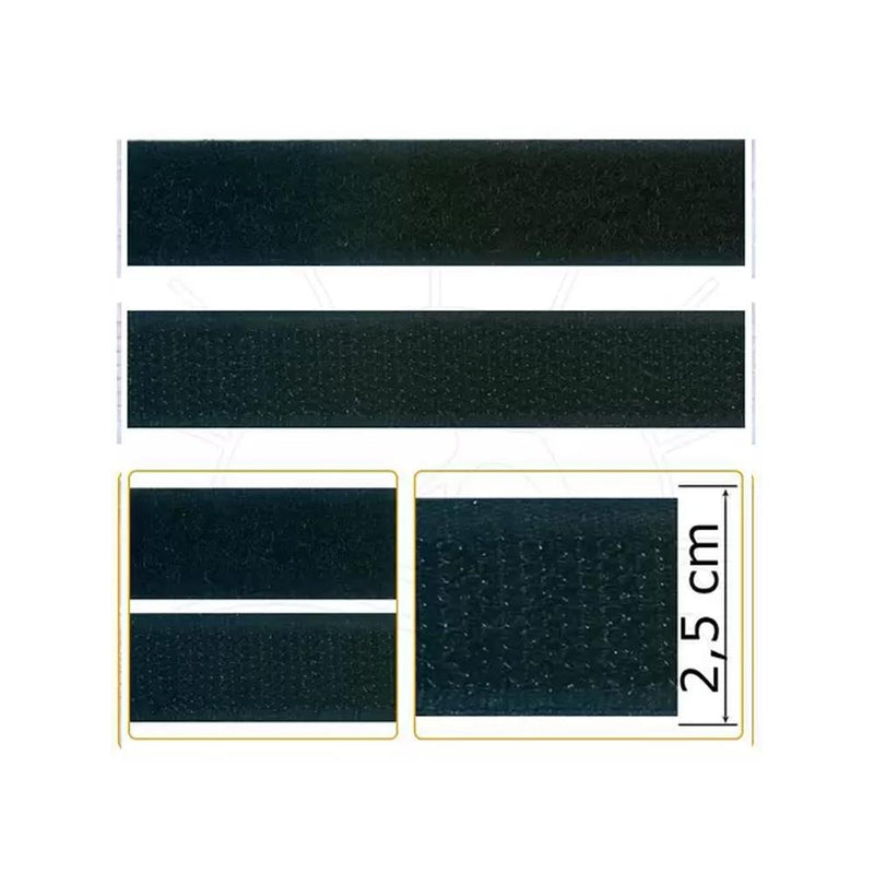 Velcro Adesivo 25MM com 25Mts - Círculo