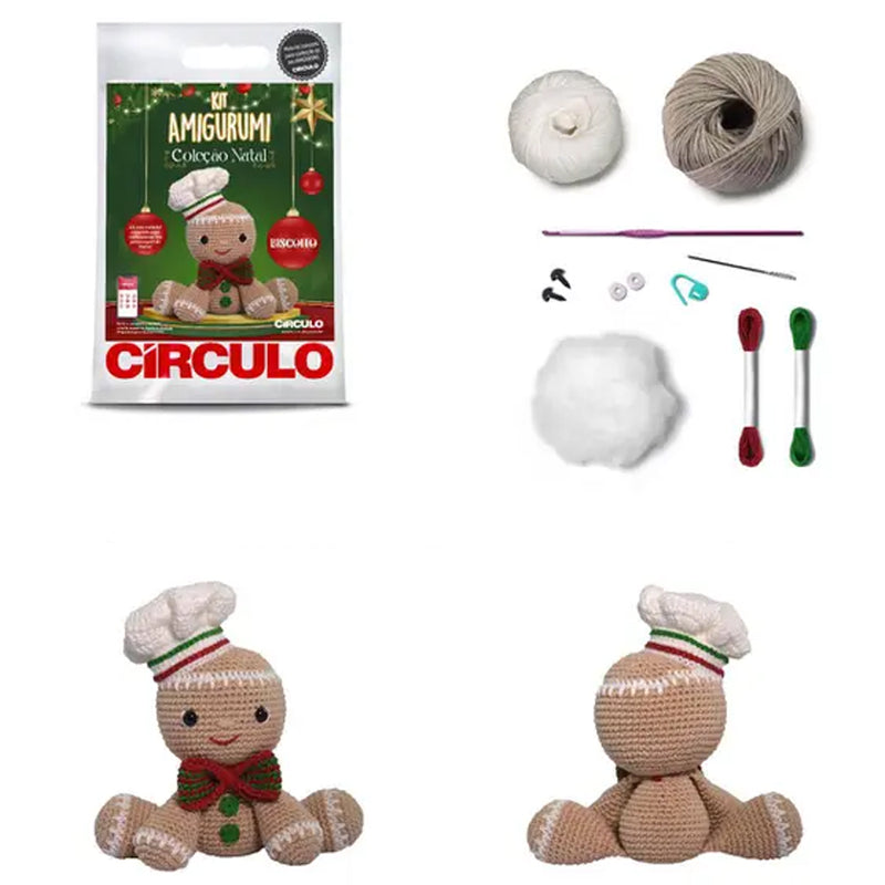 Kit Amigurumi Natal - Círculo - AfricanArtesanato