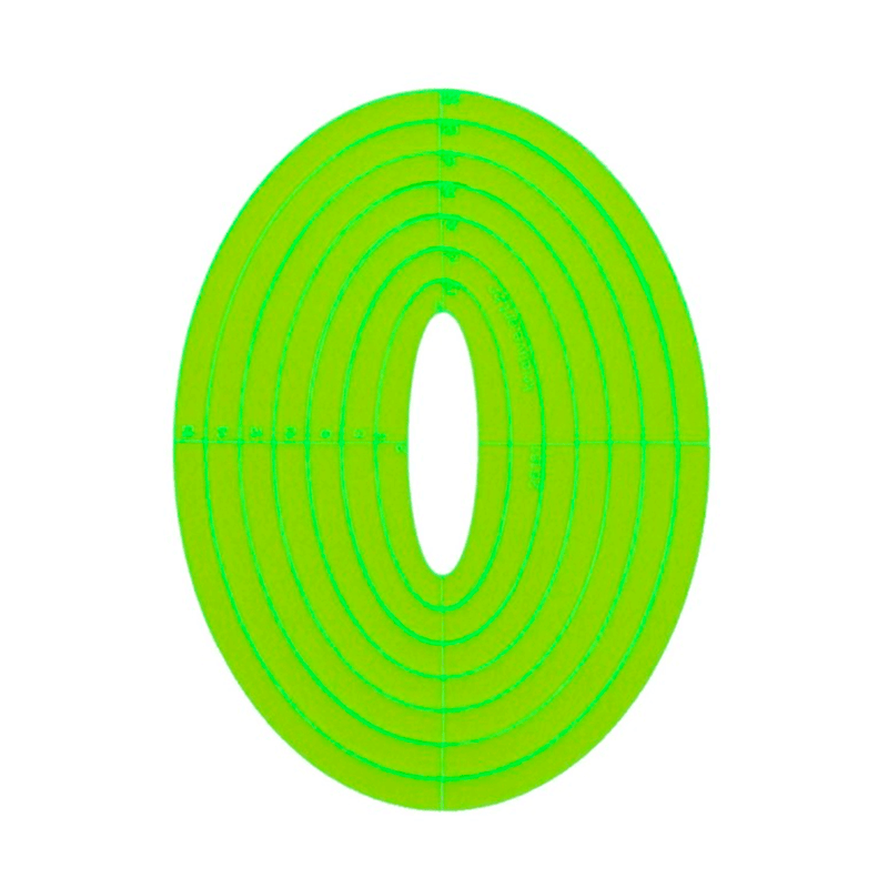 Gabarito Oval Par 12, 14, 16,18, 20 e 22cm - Kriativa