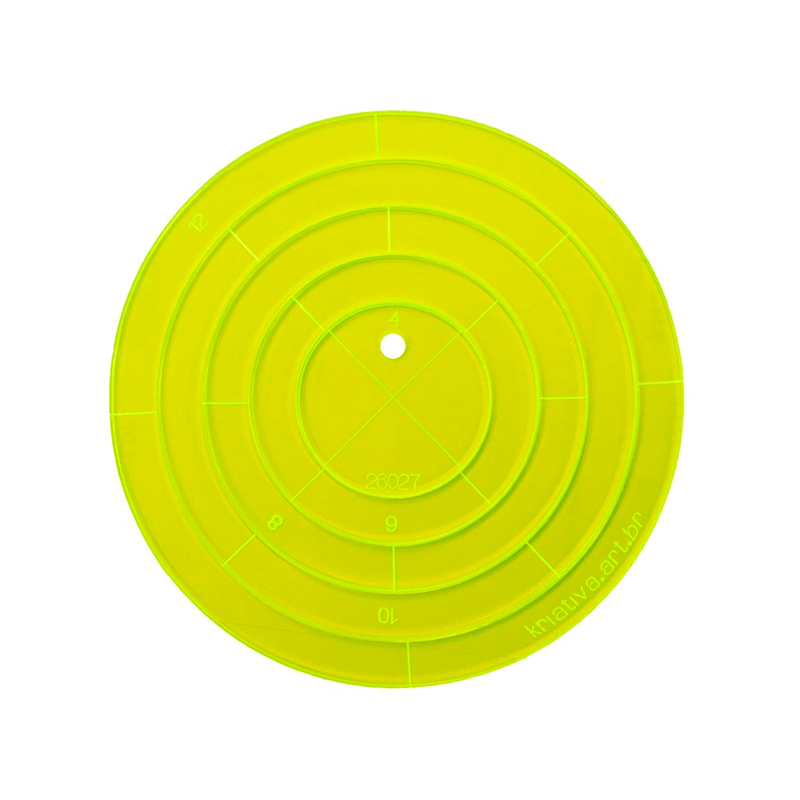 Gabarito Circular Par 4-6-8-10 e 12cm - Kriativa Ref:26027