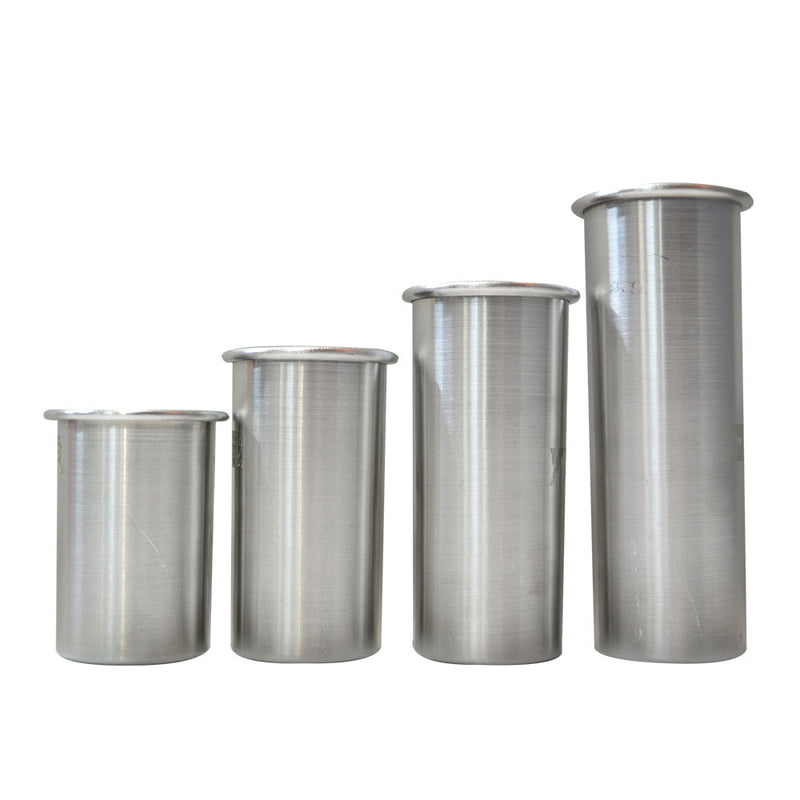 Kit Moldes Cilíndricos com 4 Unidades - Diâmetro 10cm