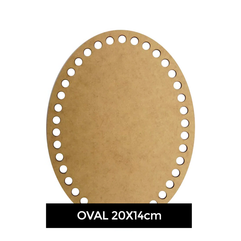 Base MDF para Bordado/Crochê - Oval