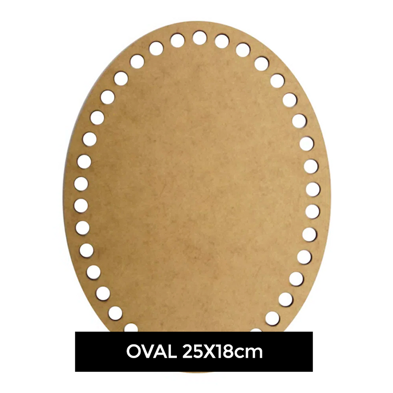 Base MDF para Bordado/Crochê - Oval