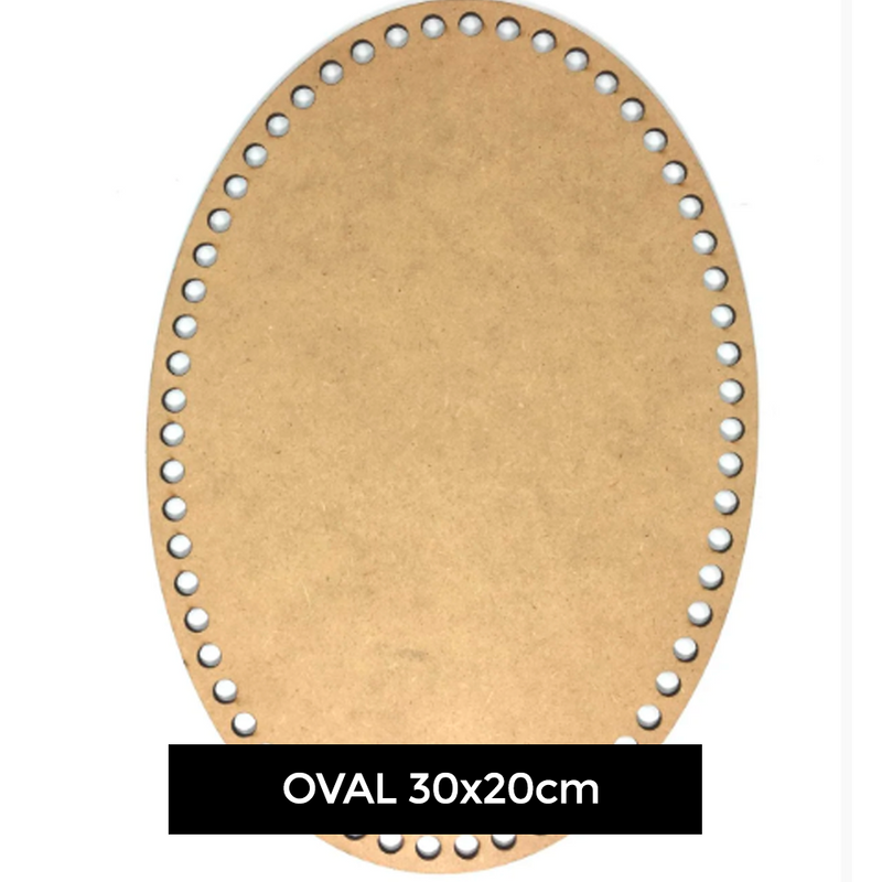 Base MDF para Bordado/Crochê - Oval