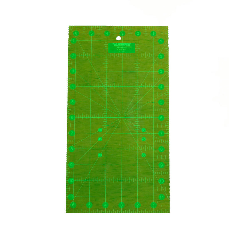 Régua Patchwork Fluorescente 6,5" x 12" Pol. - Westpress