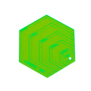 Régua para Patchwork Hexágono Combinado 1, 2, 3, 4 e 5" Polegadas - Kriativa