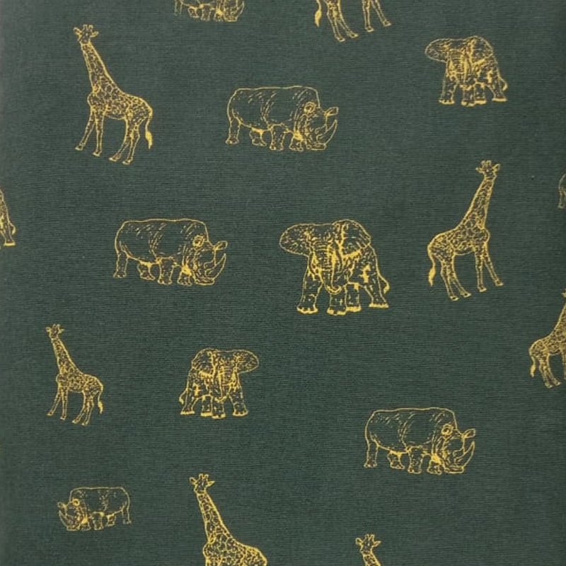 Tecido Fernando Maluhy 50x150 - Savana Fundo Verde