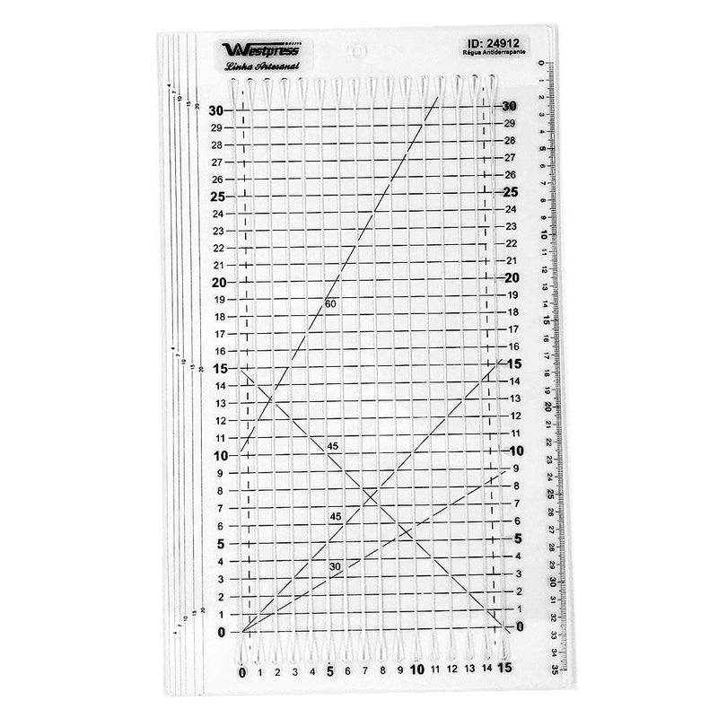 Régua Linha Criativa Reta 15x30 - Westpress