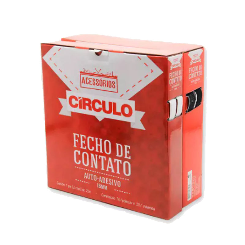 Velcro Adesivo 16MM com 25Mts - Círculo