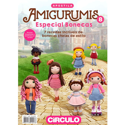 Kit Apostilas Amigurumi + Fios Amigurumi Sortidos