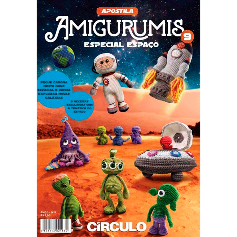 Kit Apostilas Amigurumi + Fios Amigurumi Sortidos