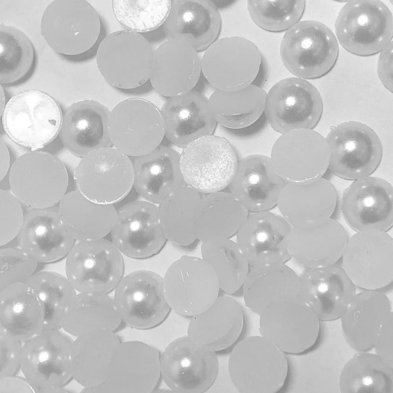 Meia Pérola 20g Tam: 8mm - Cor: Branco