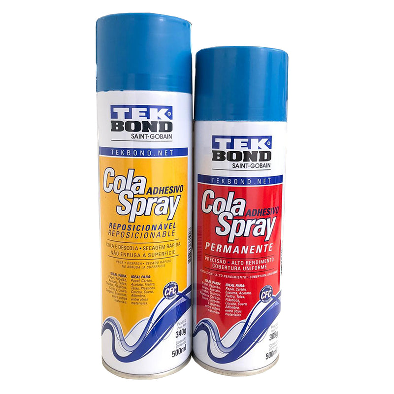 Kit 2 Colas Spray - Temporária e Permanente - Tek Bond