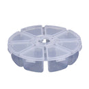 Estojo de Plástico Redondo c/ 8 Divisórias - AfricanArtesanato