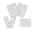 Kit Gabaritos Para Desenho de Olhos e Bocas - Tam. P - Mod 1-22014 - AfricanArtesanato