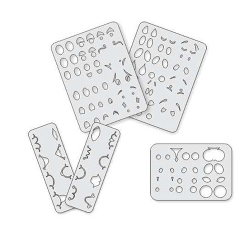 Kit Gabaritos Para Desenho de Olhos e Bocas - Tam. P - Mod 1-22014 - AfricanArtesanato