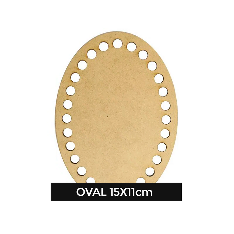 Base MDF para Bordado/Crochê - Oval