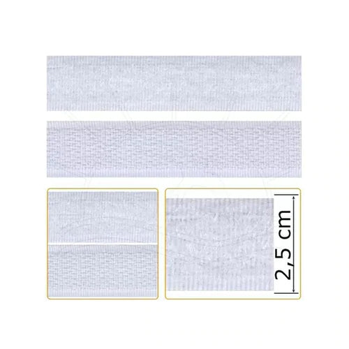 Velcro Adesivo 25MM - 1M - Círculo - AfricanArtesanato