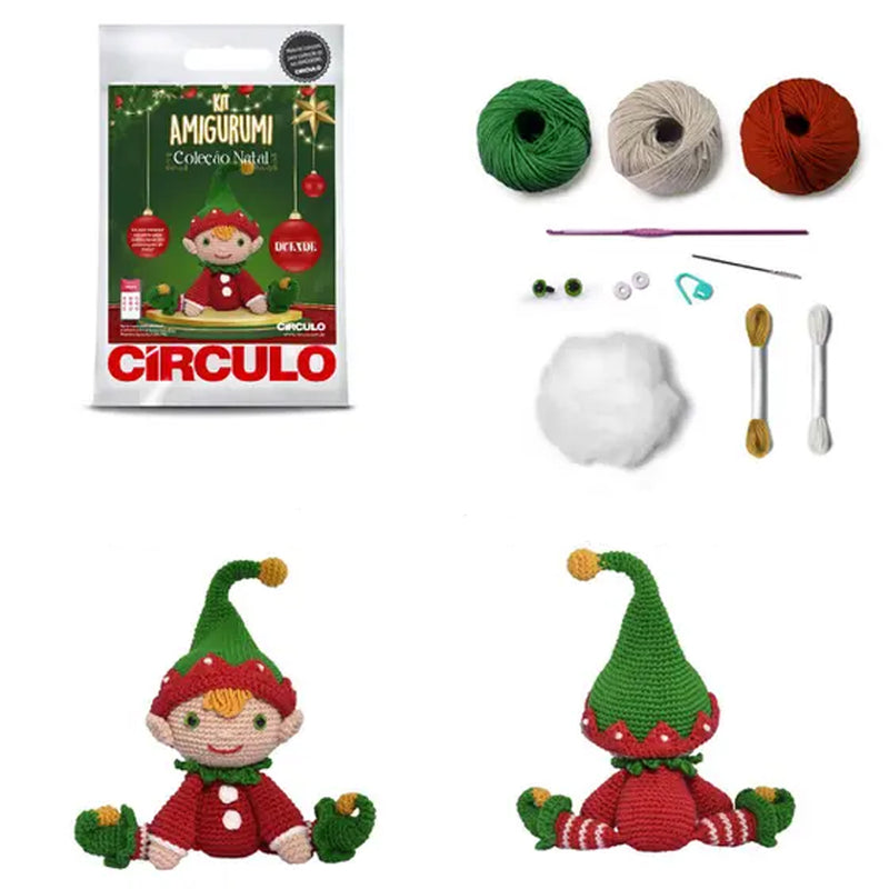 Kit Amigurumi Natal - Círculo - AfricanArtesanato