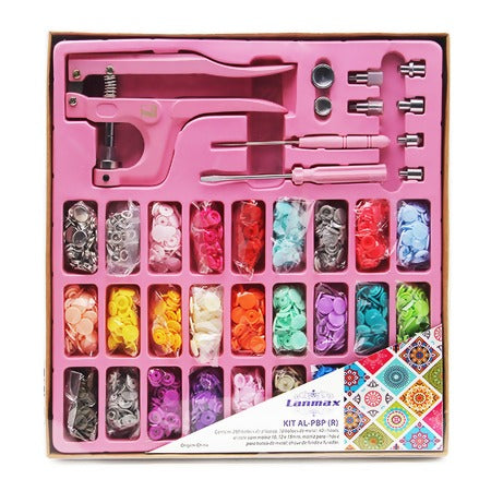 Kit Alicate de Pressão Lanmax 3 em 1 - Rosa