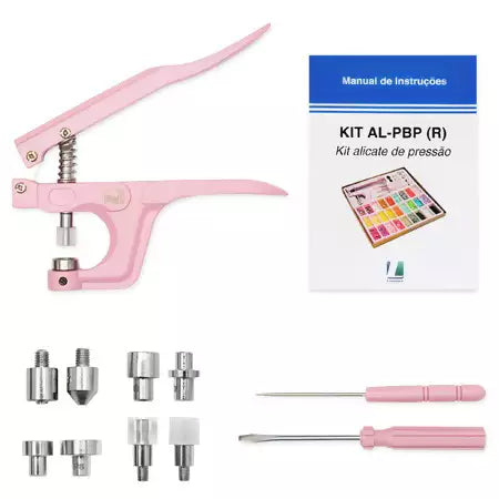 Kit Alicate de Pressão Lanmax 3 em 1 - Rosa