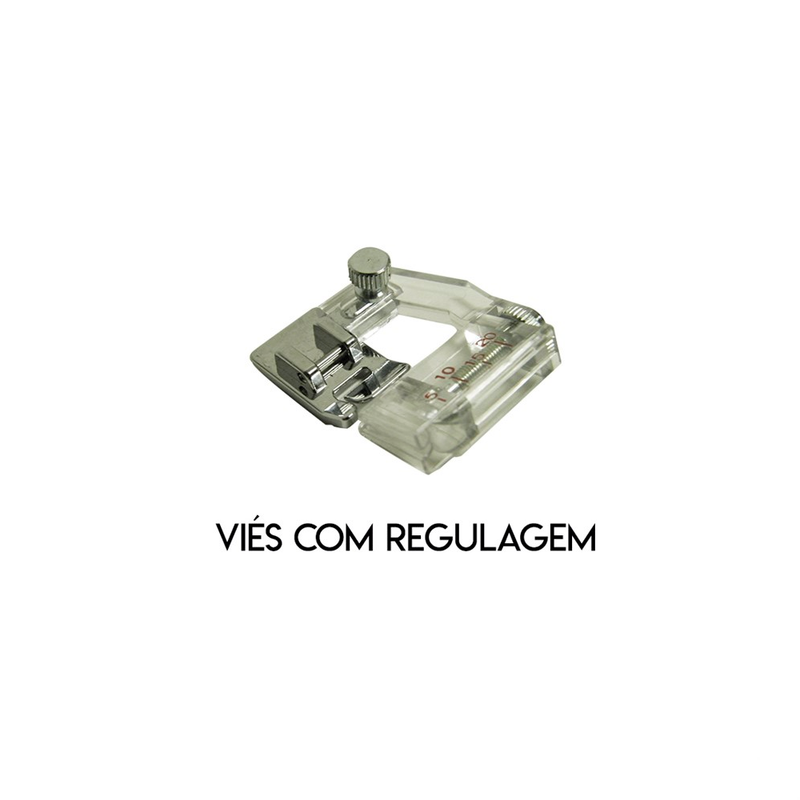 Kit Sapatilha Calcador Overlock + Viés com Regulagem